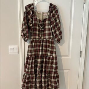 Ivy City Co - Merry Dress In Holiday Plaid